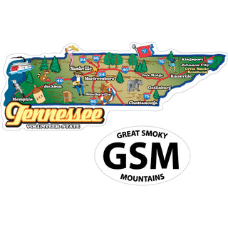 Tennessee Map Sticker