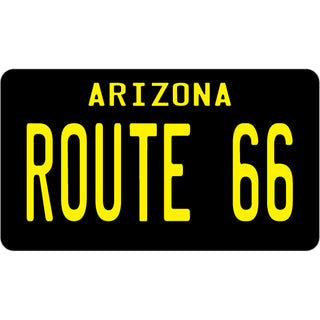 Ariozna   Black License Plate Sticker