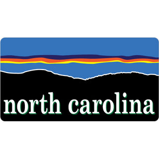 North Carolina Stylized Sunset Sticker