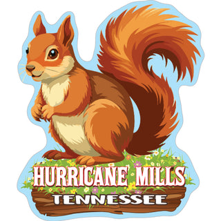 Hurricane Mills  Tennessee   Squirrel on Flowers Sticker