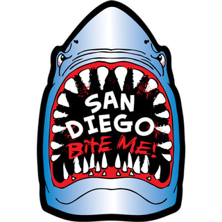 San Diego   Bite Me Shark Sticker