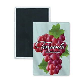 Temecula  California   Grapes Rectangle Badge Magnet