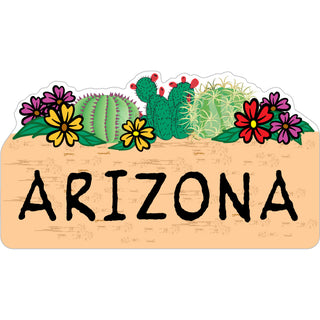 Arizona   Triple Cactus Sticker