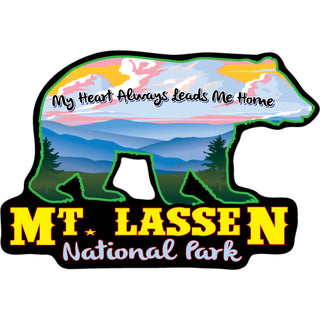 Mt. Lassen National Park   Mountain Filled Bear Sticker