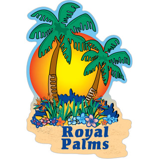 ROYAL PALMS   Palms Sunset Sticker