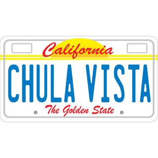 CHULA VISTA license Plate Sticker