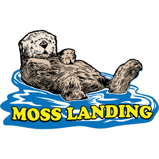 Moss Landing  CA   Sea Otter Floating Sticker
