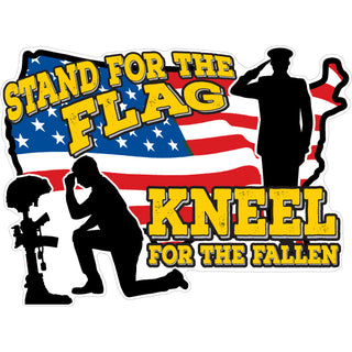 Novelty   Stand For The Flag Sticker