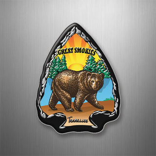 GREAT SMOKIES ARROWHEAD BEAR 3D Magnet