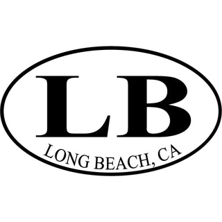 OK4 long Beach LB Euro Oval (00508) Sticker