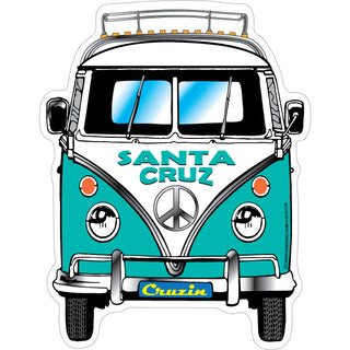 OK4 Santa Cruz Bus Front View Sticker