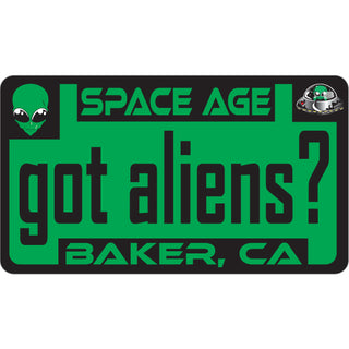 Got Aliens License Plate Sticker