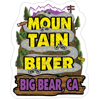 Big Bear  CA   Mountain Biker Trail Sticker