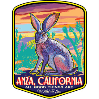 ANZA   Desert Hare Rabbit Sticker