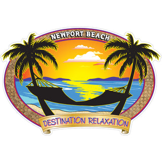 OK4 Newport Beach Destination Relaxation (41814) Sticker