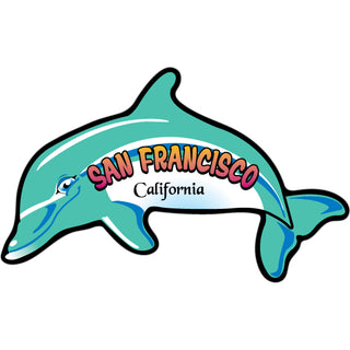 San Francisco  California   Dolphin Sticker