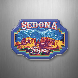 Sedona  Arizona   Cathedral Rock 3D Magnet