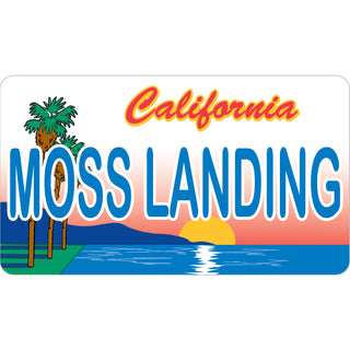 Moss Landing  CA   Golden State License Plate Sticker