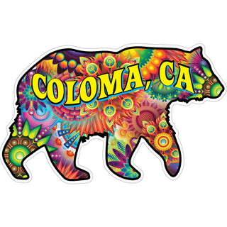 Coloma  Psychedelic Bear Sticker
