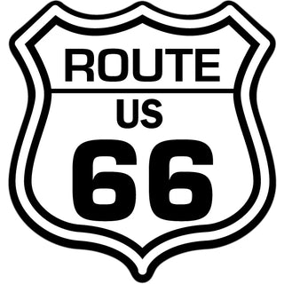 Route 66   Route 66 Shield Sticker