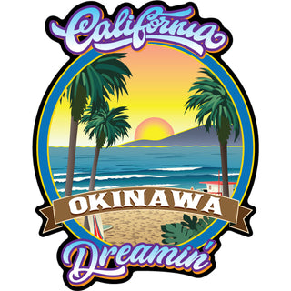 Okinawa   California Dreamin Sticker