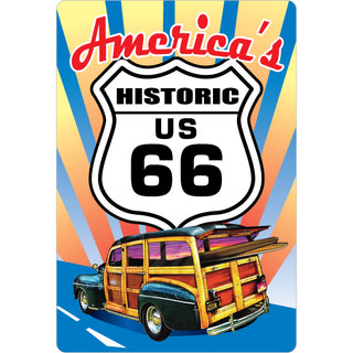 Route 66   America Woody Sticker