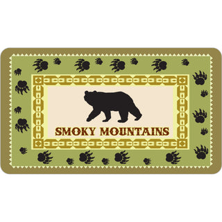 OK4 Great Smoky Mtn Bear on Green Border Sticker