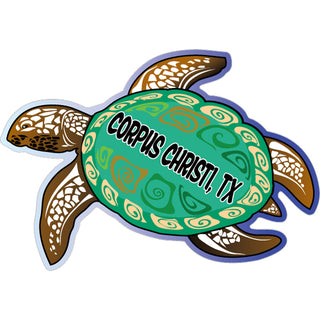 Corpus Christi  TX   Green Sea Turtle Sticker