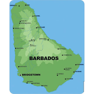 Barbados Map Sticker