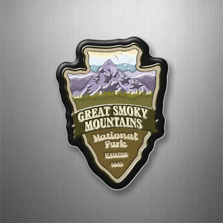 Great Smoky Mountains Arrowhead 3D Magnet