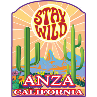 Anza California  STAY WILD Sticker