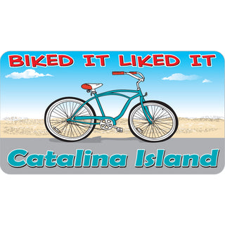 Catalina Island Biked It Liked It Sticker