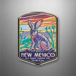 New Mexico Desert Jack Rabbit 3D Magnet
