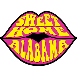 Sweet Home Alabama Lips Sticker