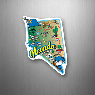 Nevada   Nevada State Map Flexible Magnet