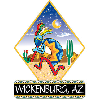 WICKENBURG   Kokopelli Diamond Sticker