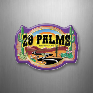 Palms   Winding Desert Road 3D Magnet