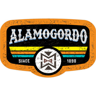 Alamogordo   Distressed 3 Stripes Sign Sticker