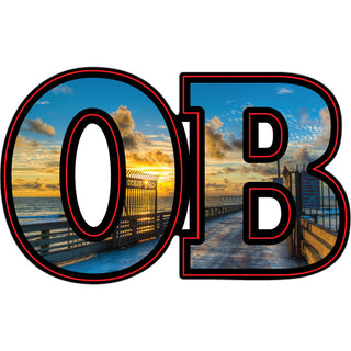 OK4 Ocean Beach Pier OB Photo Sticker