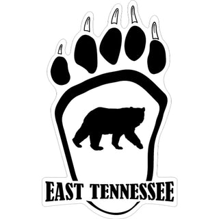 East Tennessee   Tennessee Bear Paw Sticker