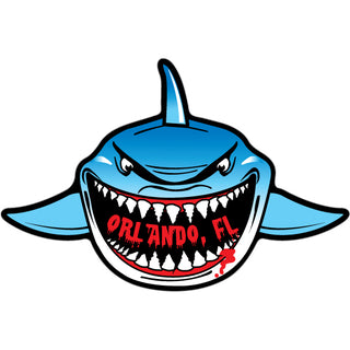 OK4 Orlando  FL Shark Front View (00093) Sticker