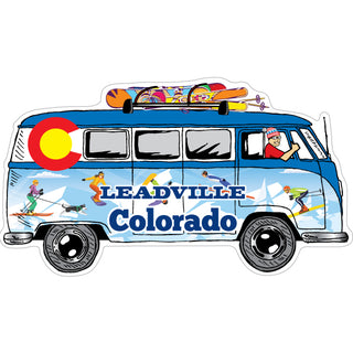 Leadville Colorado Snow Sports Bus Side View Sticker
