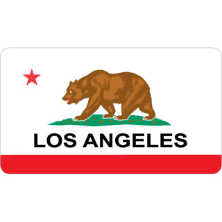 Los Angeles   Bear on California Flag Sticker