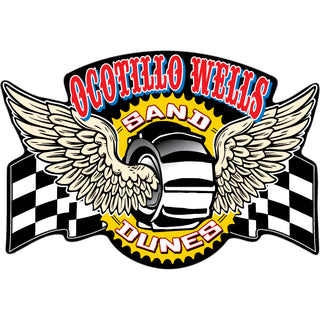 OCOTILLO WELLS Sand DUNES   Wheel Wings Sticker