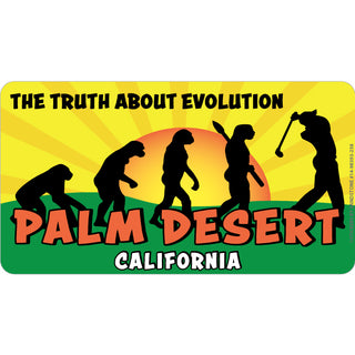 Palm Desert  California   Golf Evolution Sticker