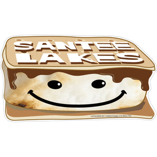 OK4 Santee Lakes CA Happy Face Smore Sticker