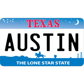 Austin   Texas License Plate Sticker