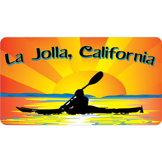 La Jolla  Ca   Kayak Sunset Sticker