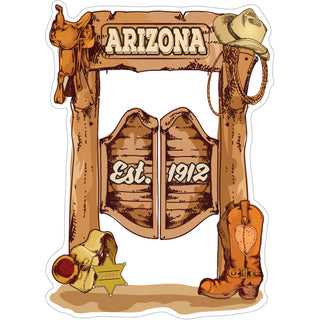 Arizona Saloon Doors Sticker