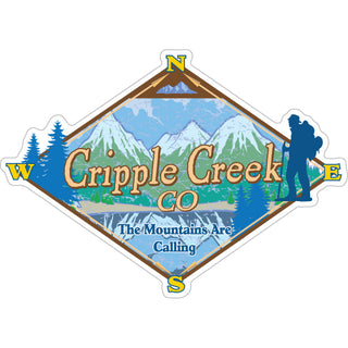 Cripple Creek  Colorado   Diamond Mountain Scene Sticker